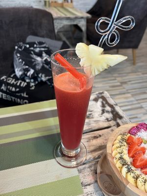Fresh juice  #Veganuary at Go Vegan Cafe in Phuket