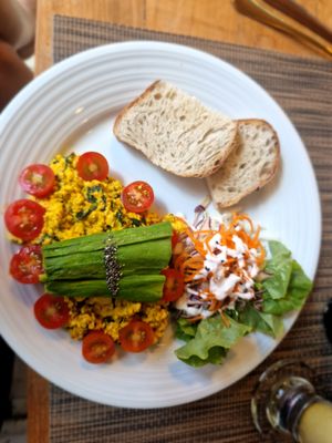 Tofu scramble at Go Vegan Cafe in Phuket