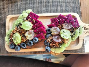 Peanut butter toast at Go Vegan Cafe in Phuket