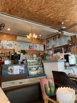 Cute interior   at Go Vegan Cafe in Phuket