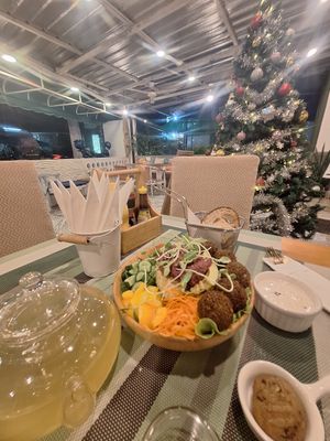 delicious falafel bowl #Veganuary at Go Vegan Cafe in Phuket