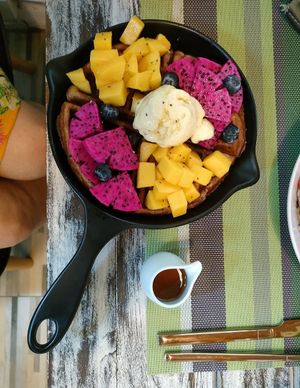 Waffle at Go Vegan Cafe in Phuket