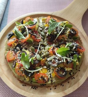 Pizza at Go Vegan Cafe in Phuket