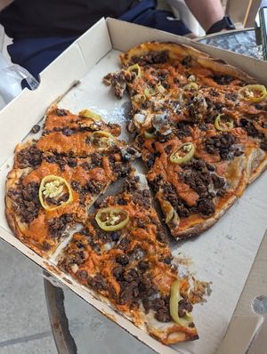 Mexican pizza at Go Vegan Cafe in Phuket