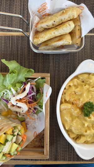 Mac & cheese  at Go Vegan Cafe in Phuket