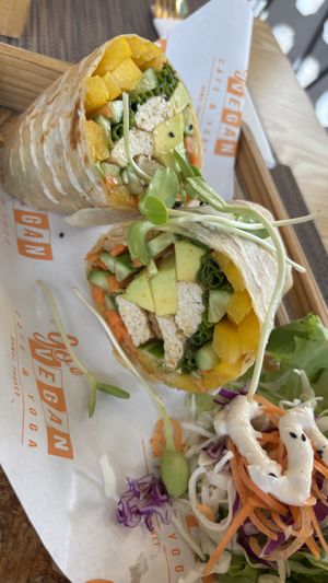 Good vegan wrap  at Go Vegan Cafe in Phuket