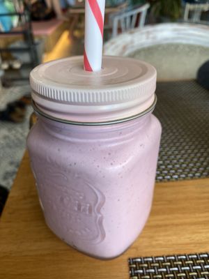 Berry smoothie  at Go Vegan Cafe in Phuket