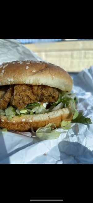 seitan “chicken” sandwich  at Vegan T'ease in Orland Park