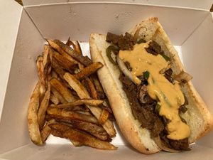 Philly cheese steak at Vegan T'ease in Orland Park