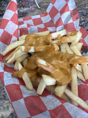 Cheese fries   at Vegan T'ease in Orland Park