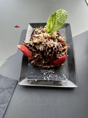 Avocado Chocolate MusseTart  at Local Ocean Seafoods in Newport