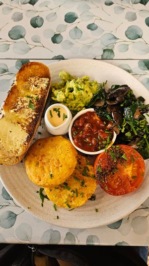 Vegan big brekkie at Rosetta in Paraparaumu