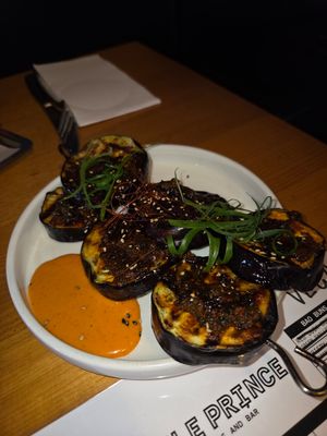 Chargrilled hibachi sticks at Little Prince in Traralgon