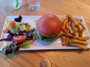 Burger from the top! at The Freeman in Bridlington