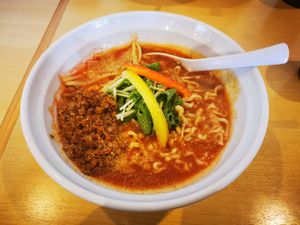 Tomato curry noodles at Fuku Noki in Sapporo