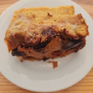 Cake vegan chocolat banane at Le Crémieux in Paris