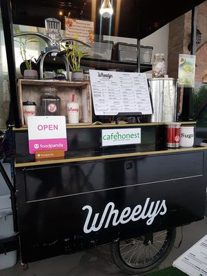 Facade of the stall at Cafe Honest in Makati