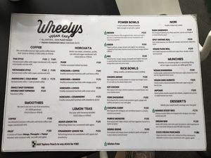 Menu at Cafe Honest in Makati