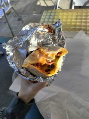 V Cali burrito at VBurger in Long Beach