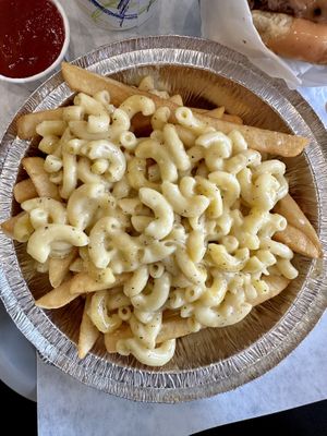 Mac and Cheese Fries  at VBurger in Long Beach