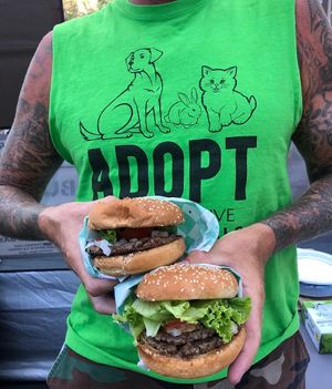 Adopt Don’t Shop  at VBurger in Long Beach
