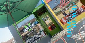 Store front  at VBurger in Long Beach