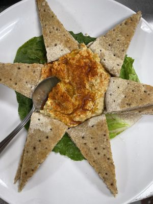 Hummus and housemade pita  at 51 North Taproom in Nashville