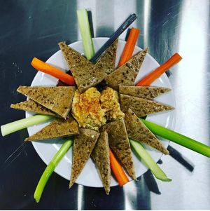 Hummus w/ Veggies and pita   at 51 North Taproom in Nashville