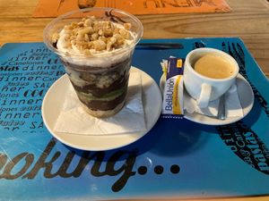 Vegan dessert at Los Kamikazes in Colonia Del Sacramento