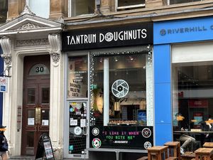 store front  at Tantrum Doughnuts in Glasgow