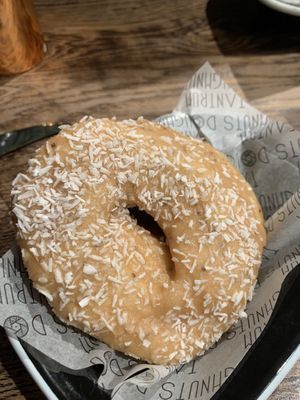 Salted caramel vegan  at Tantrum Doughnuts in Glasgow