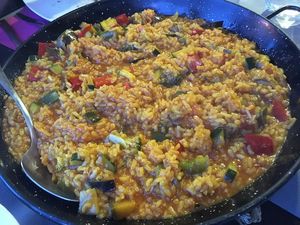 Delicious rice with vegetables at Mis en Plas in Burela