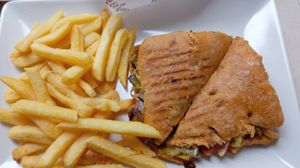 Sandwich vegano Boas migas at Boas Migas in Burela