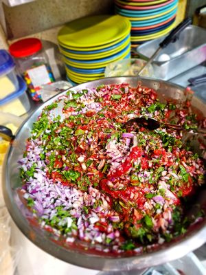 Hartland Diner Salsa Prep at Hartland Diner  in Hartland