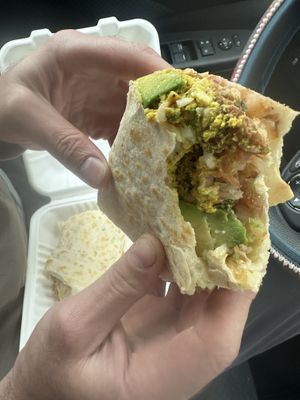 Vegan Mexican burrito   at Hartland Diner  in Hartland