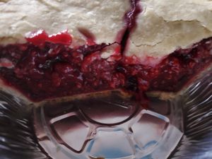 Vegan raspberry pie! at Hartland Diner  in Hartland