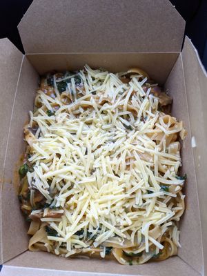 Mushroom Tagliatelle with cheeze at The Greenhouse in Fleet