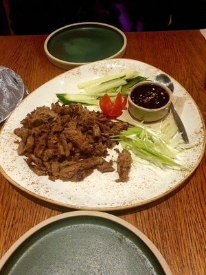 Duck and pancakes sharing platter at The Greenhouse in Fleet