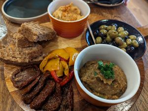 Mezze board at The Greenhouse in Fleet