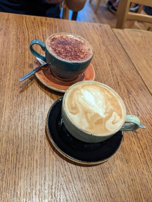 Latte & mocha at The Greenhouse in Fleet