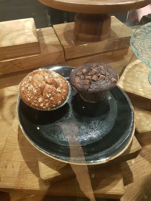 Vegan muffins at The Greenhouse in Fleet