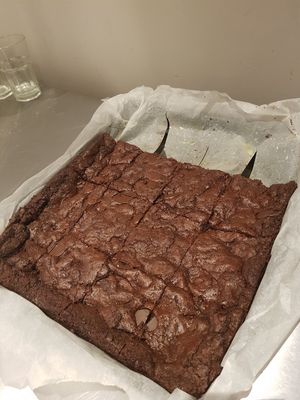 Vegan brownies (literally the best brownies I have ever eaten) at The Greenhouse in Fleet