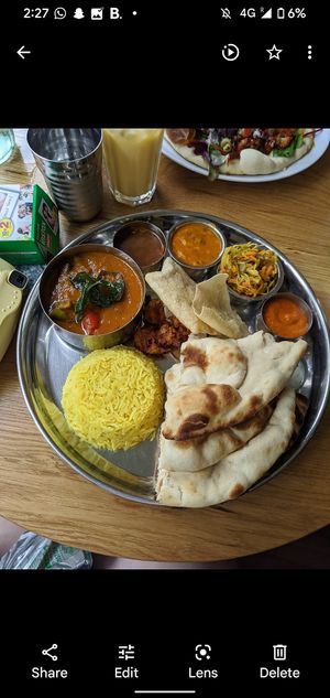 Thali at Curry Leaf Cafe - South Lanes in Brighton