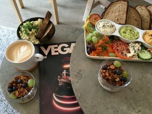 So much yummy food at Plant Base in Berlin