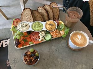 Breakfast at Plant Base in Berlin