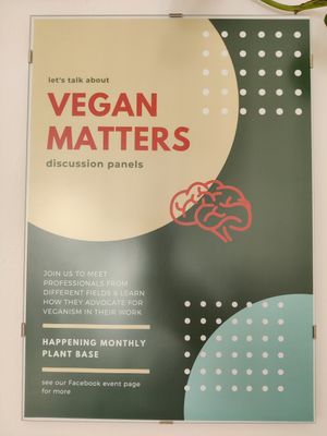 Vegan panels at Plant Base in Berlin