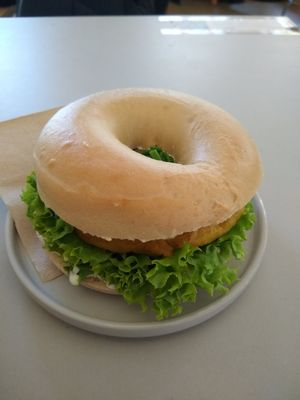 Omelette* sandwich at Plant Base in Berlin