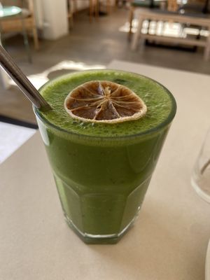 Green smoothie (very good, not too sweet or bitter)  at Plant Base in Berlin