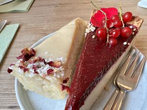 cake!!!!!  at Plant Base in Berlin