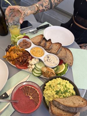 Breakfast platter for two!  at Plant Base in Berlin